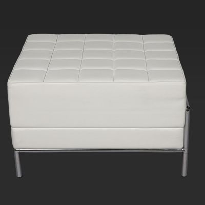 Image of White Metro Ottoman